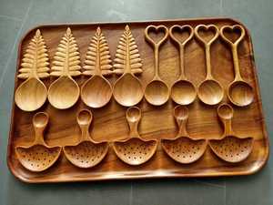 Vietnam Wooden Kitchen Spoon Handmade Cooking Mixing Serving Utensil Rustic Natural Tableware Crafted In Vietnam - Product Image 3