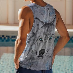 Débardeur Homme Personnalisé à Col Rond avec Impression Réaliste, Motif Animalier, Décontracté, Sans Manches, Entièrement Imprimé, Style Nature et Plein Air - Product Image 3