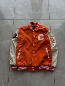 Rapid Sports Men's Custom Front Vintage Style <b>Canvas</b> Fabric Windproof Waterproof Reversible Winter Varsity <b>Jacket</b> OEM Service - Product Image 4