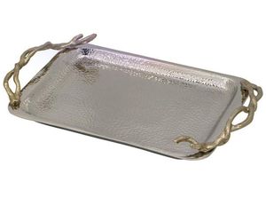 Irregular Shape Metal Serving <b>Plate</b> Handmade Polished Gold Modern Design Party Dishes - Product Image 4