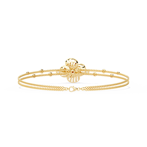 กำไลข้อมือทองคำขาว 14K ประดับเพชรเลี้ยงในห้องปฏิบัติการ ดีไซน์ดอกไม้เก๋ไก๋ สีโรสโกลด์ เหมาะสำหรับงานปาร์ตี้ ของขวัญ แฟชั่นเครื่องประดับข้อมือ ขายส่ง - Product Image 5