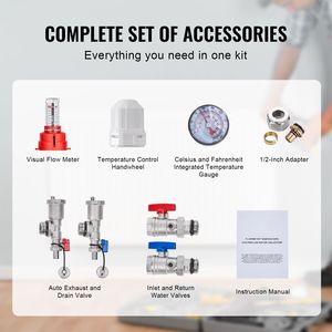 Collettore a 2 Vie per Tubi PEX da 1/2 Pollice in Acciaio Inox per Riscaldamento Radiante a Pavimento Idronico, Componente per Sistemi HVAC - Product Image 6