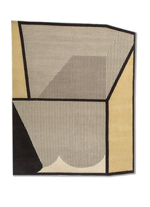 พรมไหมพรมถักมือ Jaipur Rugs รุ่น AIWL-3067 สีขาว/เขียวใบไม้ รูปทรงไม่สม่ำเสมอ - Product Image 2