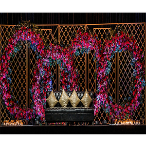 Modern Wedding <b>Backdrop</b> Candle Walls Decor Luxurious Lavish Wedding Stage Candle Wall <b>Stands</b> Unique Design Wedding CandleWall UK - Product Image 1