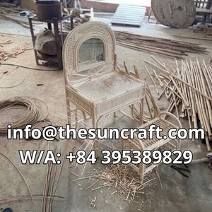 Mesas de tocador de mimbre y ratán con espejo, venta al por mayor, suministro a granel, gran cantidad, OEM, ODM, tamaño personalizable, precios económicos - Product Image 3
