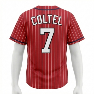 Mens Baseball Jersey Polyester Breathable Athletic Wear Baseball Jersey Game Day Slim Fit Mesh Sports Baseball Jersey Plus Size - Product Image 2