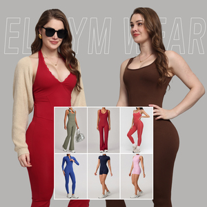 Ropa Deportiva para Mujer, Camiseta de Yoga sin Costuras de Color Sólido, Manga Larga, Top Corto para Entrenamiento, Secado Rápido, Transpirable, Conjuntos de Yoga - Product Image 3