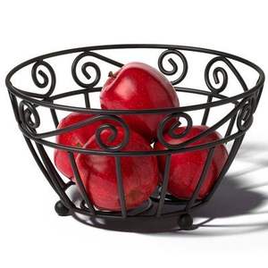 Panier à fruits rond unique en métal, en acier inoxydable, écologique, multifonctionnel, pour la maison, la cuisine, la décoration de table, best-seller - Product Image 3