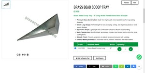 Bandeja de latón para recoger cuentas, herramientas de joyería, herramientas para hacer joyas, herramientas manuales, herramientas de orfebrería, recogedor de cuentas |   N.° de artículo GS-101B - Product Image 3