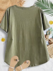 T-shirt décontracté surdimensionné en jersey 100 % polyester tissé 120 g/m² respirant avec imprimé floral, coupe ample pour homme - Product Image 3