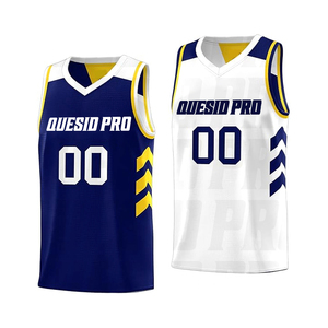 Maillots de basketball réversibles 100 % polyester pour hommes, séchage rapide, imprimés, vente en gros - Product Image 6