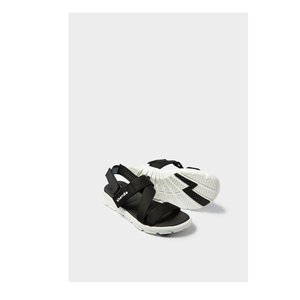Sandals Open Toe with Removable Heel Strap Black and White Vietnam Sport Casual Dual-Tone Ombre Quick-Drying - Product Image 4