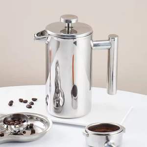 Tetera de café de acero inoxidable con pico de cisne y tapa, para verter sobre, servidor de preparación de café/barista de metal - Product Image 6