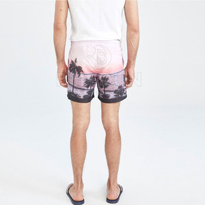 Shorts de Baño para Hombre, Ecológicos, Sólidos, Casuales, de Cintura Alta, con Cordón Ajustable, de Secado Rápido, con Forro de Malla, Ligeros, para Playa y Verano - Product Image 3