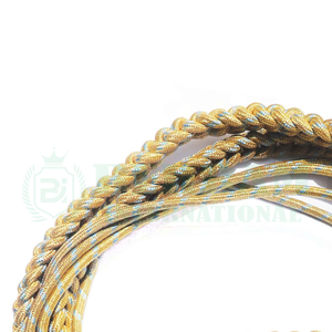 Wholesale Coated Metallic Shoulder Cords Aiguillettes for Ceremonial Uniform Dress Solid Colors Classical Style for Garment Use - Product Image 5