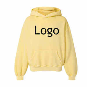Fabricante de Sudaderas con Capucha Amarillas con Logotipo Personalizado |   Sudaderas con Capucha Unisex al por Mayor |   Sudaderas Casuales Estampadas para Hombre y Mujer - Product Image 1