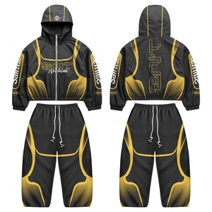 Conjunto Deportivo Cortavientos de Nailon para Hombre 2026, Traje de Correr con Capucha Personalizado, Conjunto Atlético para Correr, Traje Cortavientos Ligero - Product Image 4