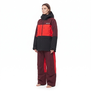 Traje de esquí de invierno para mujer, impermeable, a prueba de viento, cálido, de dos piezas, chaqueta y pantalones para la nieve, ropa deportiva - Product Image 3
