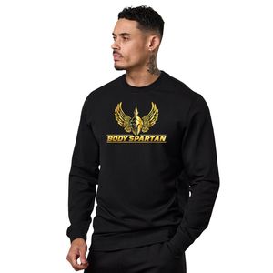 Sudadera Ligera Negra para Hombre, Cuello Redondo, Manga Larga, Ropa Deportiva, Ropa de Calle, Prenda de Moda - Product Image 1