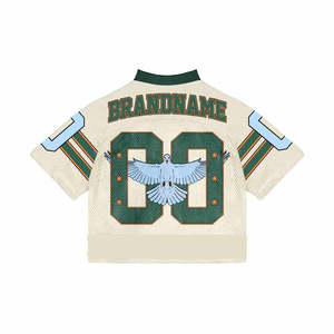 Maillots de football américain et de lacrosse verts personnalisés en maille respirante pour hommes – Fabrication professionnelle - Product Image 6