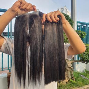 Extensiones de Cabello Humano Virgen de 8 a 40 Pulgadas, Lisas, Sin Procesar, Doblemente Tramadas a Máquina, Color Claro, Vietnam - Product Image 5