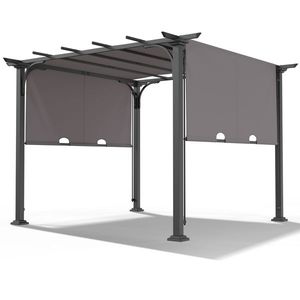 Pergola e Gazebo da Esterno Grigio 3x3 Metri - Product Image 3