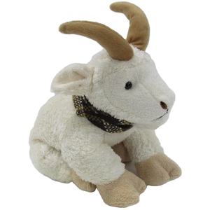Lindo Cabrito de Peluche Blanco con Cuernos Marrones y Bufanda, Juguete de Peluche Suave de 31cm-50cm para Niños Unisex - Product Image 1