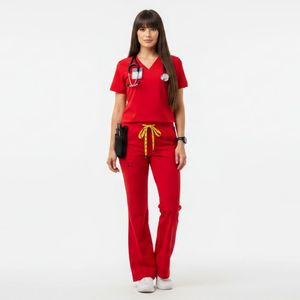 Custom Medical Scrub Uniform <b>Set</b> OEM Breathable Nurse Workwear Comfortable Hospital Scrubs Supplier Uniforms <b>Sets</b> OEM - Product Image 1
