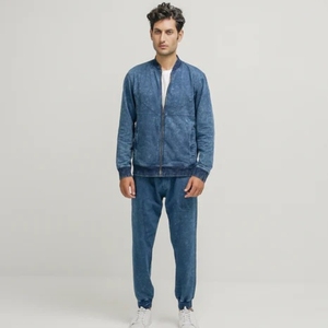 Veste en jean vintage coupe ample pour hommes et femmes, vêtement d'extérieur décontracté de couleur unie pour le printemps et l'automne, fabricant OEM - Product Image 1
