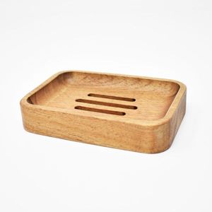 Hot Selling Custom logo Creative Wooden Soap Holder Natural Soap Dish Wood Tray for Bathroom - Product Image 2