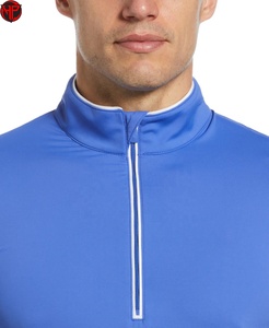 Sudadera de Algodón con Media Cremallera y Hombros Caídos, Personalizable con Logotipo OEM, de Alta Calidad, Estilo Fear God para Hombre - Product Image 4