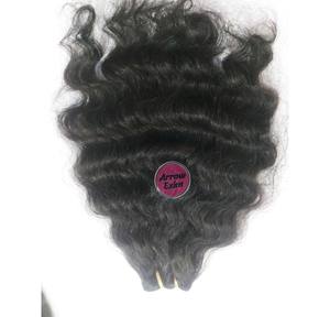 Mèches de cheveux humains naturels indiens bruts doublement étirés, bouclés style bébé, 100g - Product Image 3