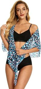 Women Vacation Beach <b>Sarong</b> <b>Wrap</b> with Tassels Bikini Cover Up Resort Wear - Product Image 3