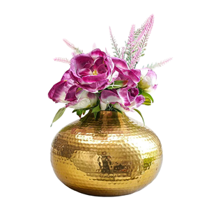 High Quality Aluminium Flower <b>Vase</b> With Polish Finished For Tabletop Home Decor Metal Flower <b>Vase</b> For Table Decoration - Product Image 1