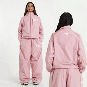 Ensemble de survêtement coupe-vent en nylon et polyester léger avec bandes réfléchissantes, prix direct usine, fabricant pour petites quantités - Product Image 3