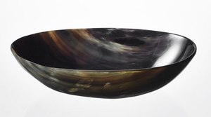 Cuenco de Cuerno Natural Pulido Hecho a Mano en India, Ecológico, para Servir Comida, Cuencos de Buey Clásicos para Fiestas, Uso en Hoteles, Decorativo con Cuentas - Product Image 2