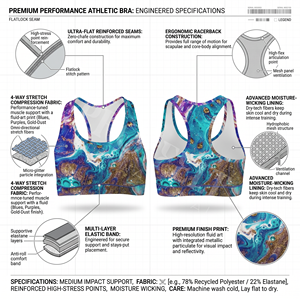 Soutien-gorge de sport personnalisé sans couture à sublimation, dos nageur, rembourré, respirant, pour entraînement, yoga, gym, fitness, crop top confortable - Product Image 3