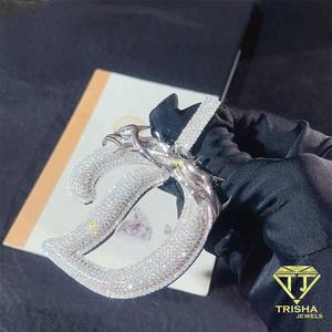 Collar con colgante de corona Iced Out, joyería de moissanita y diamantes, estilo Hip Hop, cadena cubana, regalo de lujo para hombres y mujeres - Product Image 3