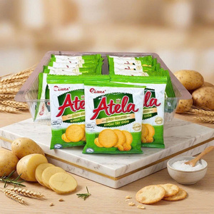 แครกเกอร์ผักอาเทล่า 228 กรัม รสหัวหอมกรุบกรอบ บิสกิตฮาลาล ขนมเพื่อสุขภาพ ผลิตในเวียดนาม (ODM) - Product Image 1