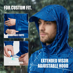 Custom Windbreaker <b>Jacket</b> Lightweight <b>Packable</b> Outdoor Sports <b>Jacket</b> Wholesale Supplier OEM ODM - Product Image 5