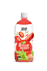Bebida de Jugo de Fresa 100% Natural 1L, Venta al por Mayor, Etiqueta Personalizada, Fabricante de Bebidas de Frutas en Botellas PET, Vietnam - Product Image 1