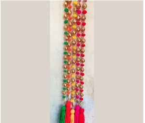 Décorations suspendues en tissu bohème avec pompons pour salon, décoration intérieure, multicolores, forme irrégulière, toutes saisons - Product Image 6