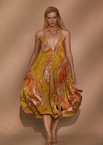 Vestido largo maxi con cuello halter, diseño sin espalda y bajo acampanado, atuendo de fiesta para mujer, varios colores. - Product Image 5