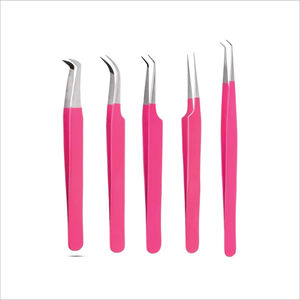 Pinzas Profesionales Duraderas para Pestañas de Acero Inoxidable, Diseño Personalizable OEM, Clip con Punta Dentada Blanca Impresa, Precisión - Product Image 6