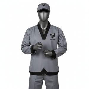 Kimono de BJJ 100% Coton Léger pour Adulte, Combinateur MMA pour Entraînement et Compétitions, Personnalisable sur le Devant, Uniforme de Taekwondo - Product Image 1