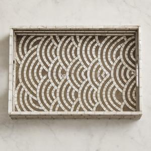 Plateau Feng Shui de Luxe Fait Main Écologique avec Incrustations en Os – Design Décoratif Élégant, Qualité Supérieure pour la Maison et la Cuisine (Idéal pour Servir) - Product Image 6