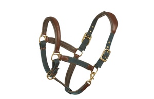 Harnais de course pour chevaux en nylon durable de qualité supérieure, avec surpiqûres fantaisie, quincaillerie en acier inoxydable et laiton, taille personnalisée, par Horsekraft - Product Image 2