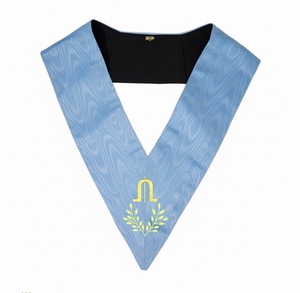Collier de Garde Junior Maçonnique, Régalia d'Officier, Broderie Machine, Rite Français, avec Perles - Product Image 4