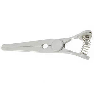 Pinza Glover Bulldog con tornillo de ajuste de resorte, diseño curvo de 9 cm, mandíbulas de 4 cm, para uso en instrumentos quirúrgicos y médicos, suministro con logotipo personalizado - Product Image 5