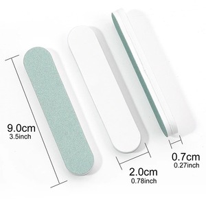 Lime à ongles double face en éponge, ponçage et polissage, grain 180, réutilisable, nouveau design pour le soin des ongles - Product Image 4